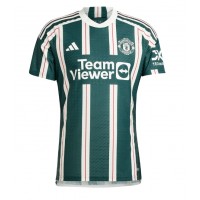 Koszulka piłkarska Manchester United Donny van de Beek #34 Strój wyjazdowy 2023-24 tanio Krótki Rękaw